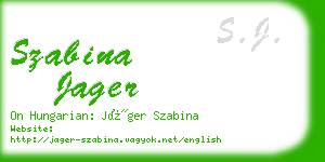 szabina jager business card